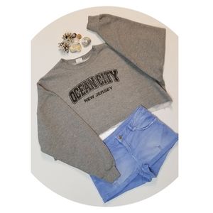 Vintage Cropped Ocean City New Jersey Sweatshirt